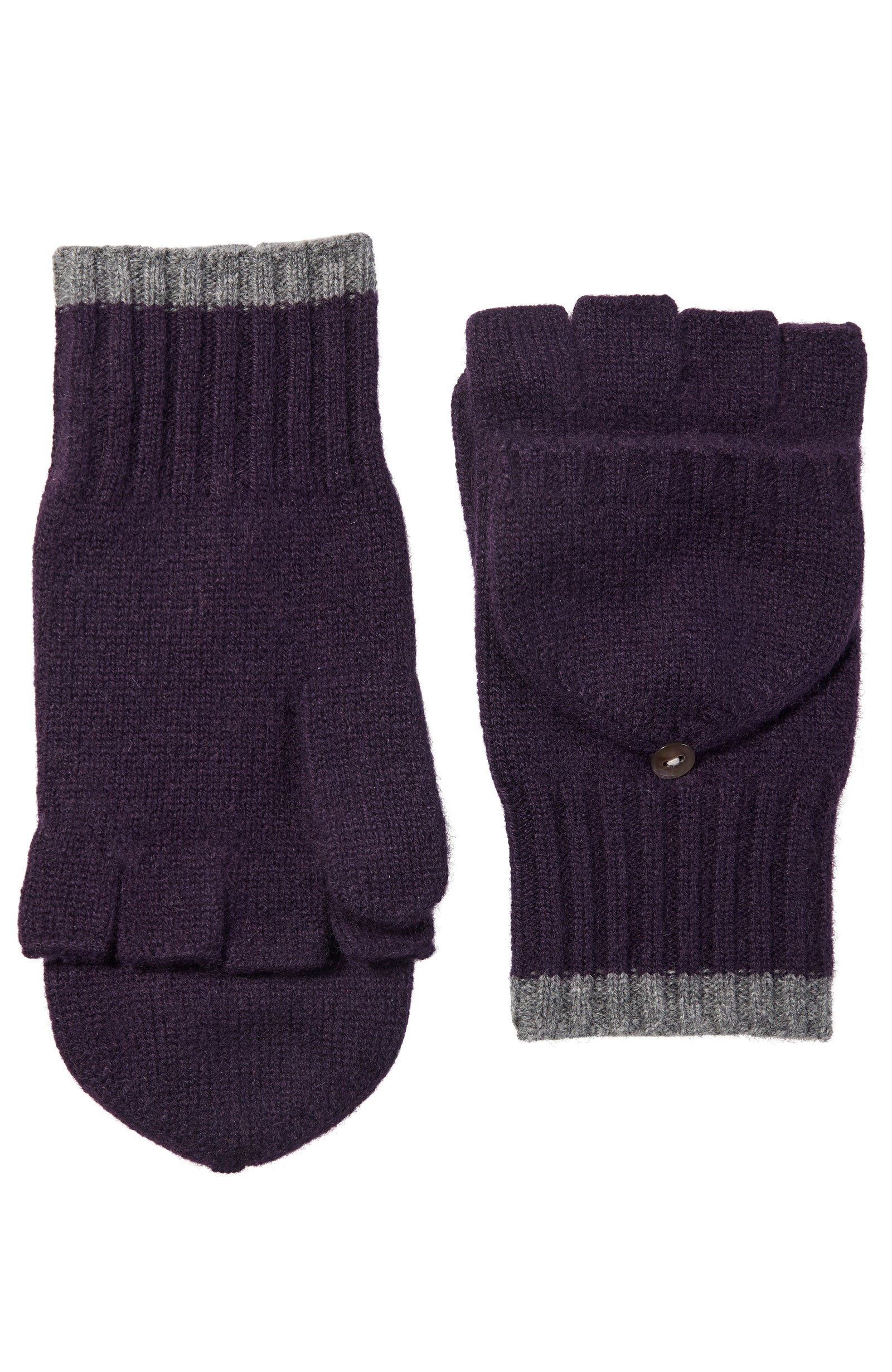 Versatile Pop Top Cashmere Gloves for Warmth & Style