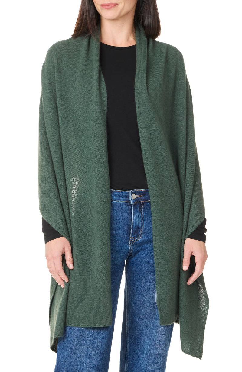 Cashmere travel wrap in cedar 