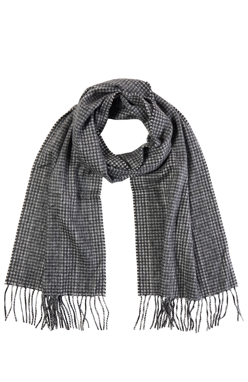 ★JILLSTUART★ Black & Beige Houndstooth Long Scarf JASC Acne Studios Vadik Houndstooth Knit Scarf | Saks Fifth Avenue