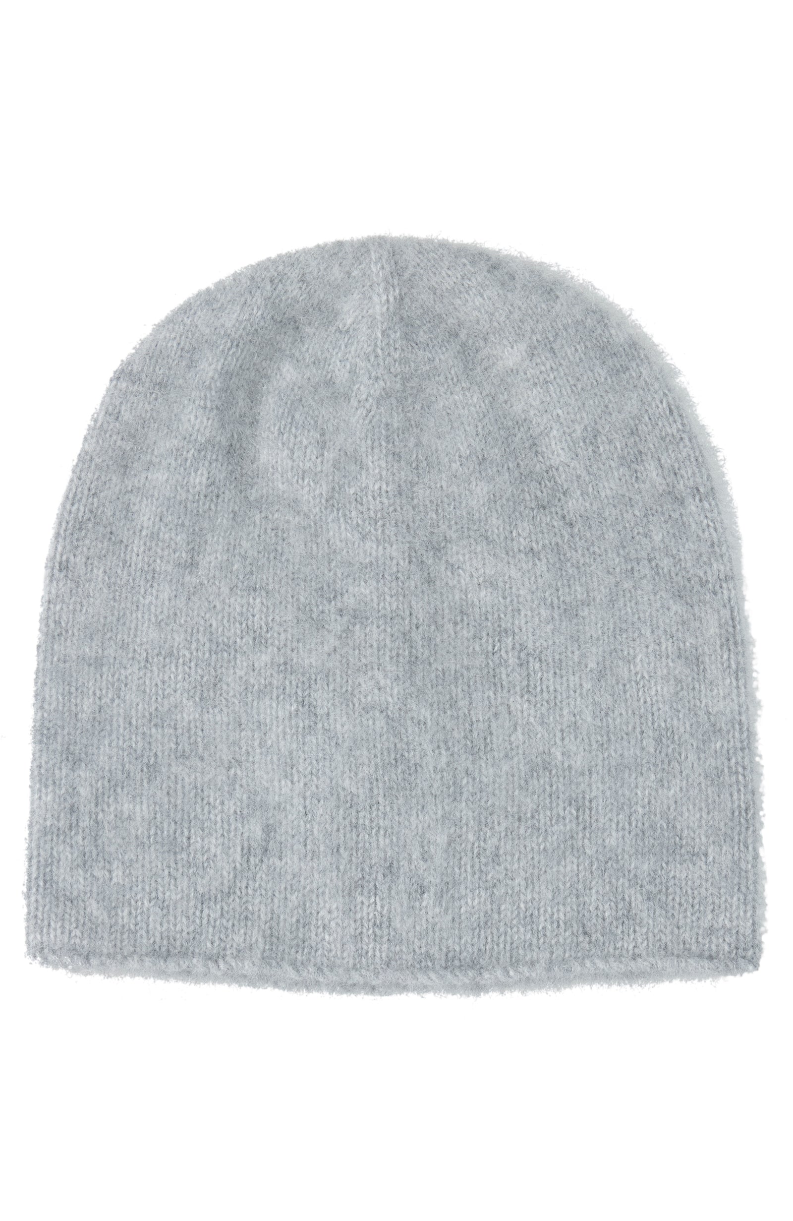 NWOB Light Gray Cashmere Blend Slouchy Beanie with Detachable Pom Pistil Designs | Juliette Slouchy Beanie main image 4