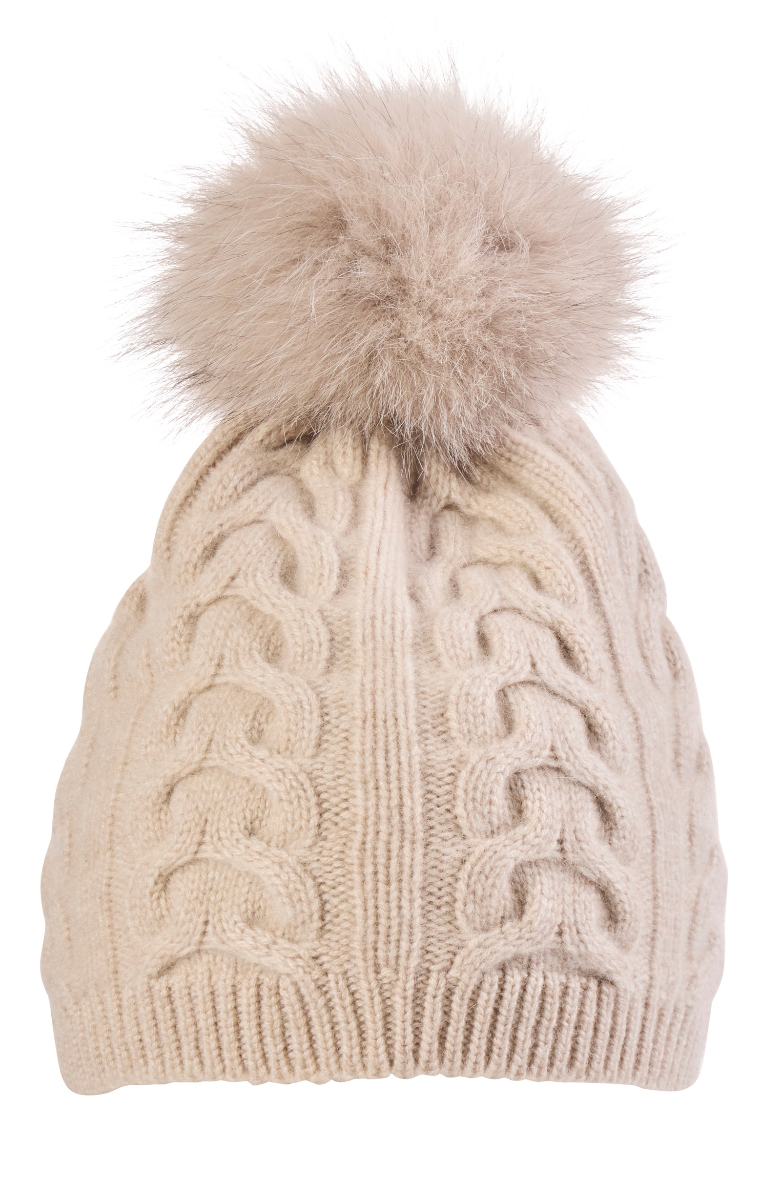 Amicale cashmere beanie with Pom Beautiful Cashmere Hats for Women | Amicale Cashmere main image 3