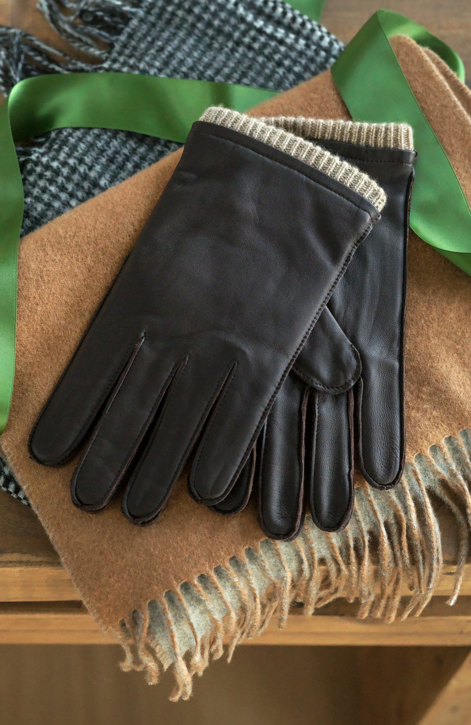 nappaglo handschuhe Nappa Leather Gloves with Cashmere Cuff for Men