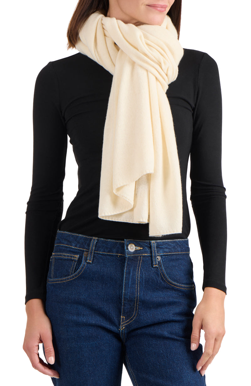 Amicale Cashmere | Accessories | Amicale Cashmere Tan Scarf  Amicale Cashmere Tan Scarf Cozy Knit Wrap main image 2